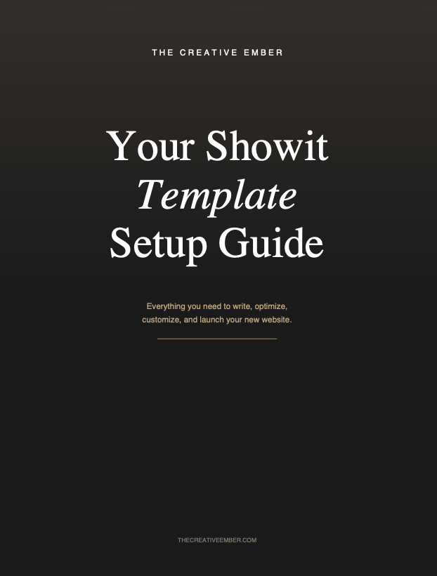 Showit Template Writing Guide + SEO Guide