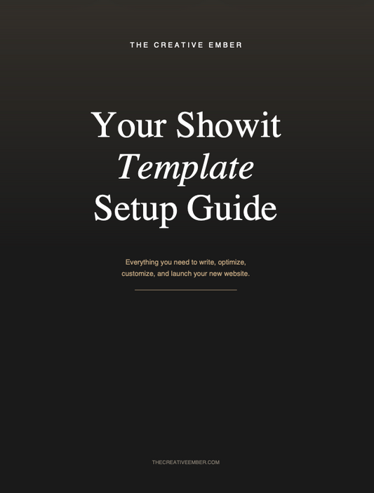 Showit Template Writing Guide + SEO Guide